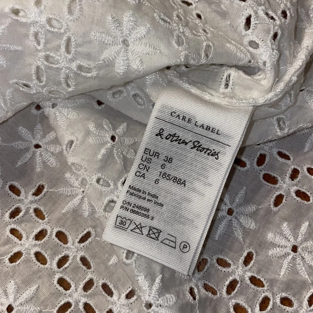 & Other Stories US 6 White Blouse NWT - Picture 6 of 6